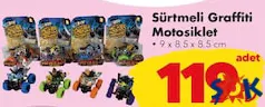 GOKİDY OYUNCAK SÜRTMELİ GRAFFİTİ MOTOSİKLET